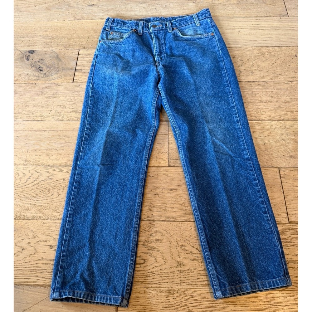 Levis 505 Jeans W33 L30 Blue Excellent Vintage Orange Tab Straight Leg (1785)